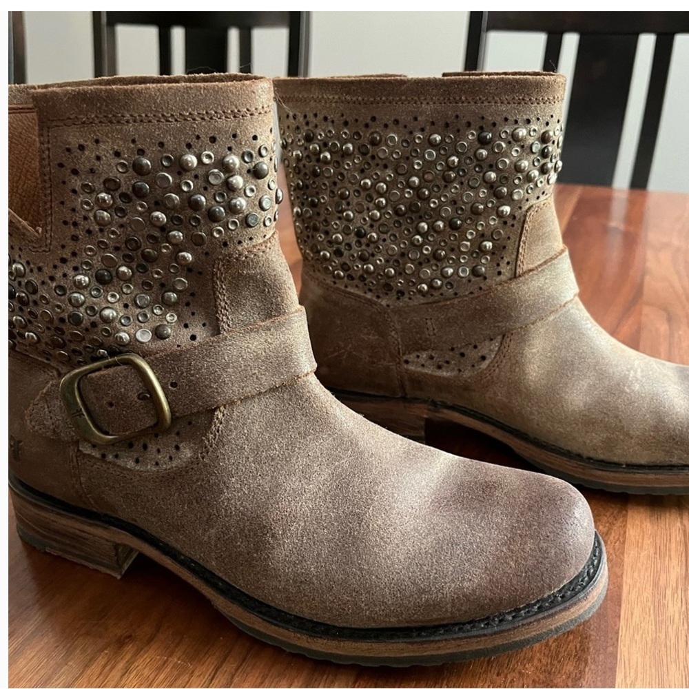 Frye chocolate Veronica booties